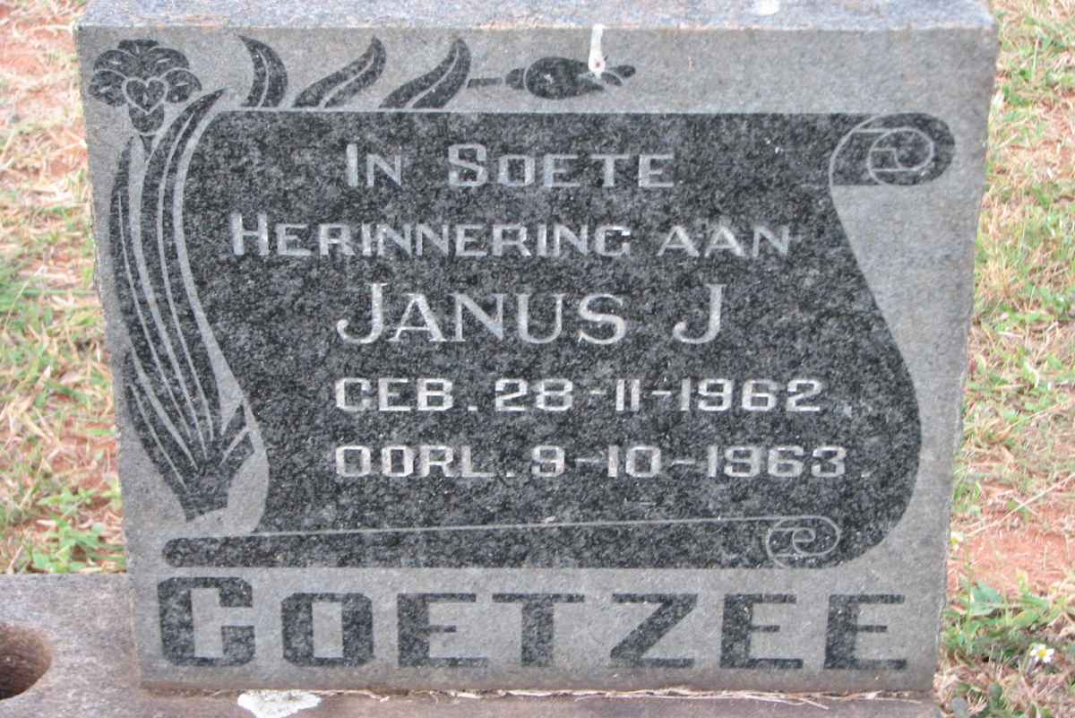 COETZEE Janus J. 1962-1963