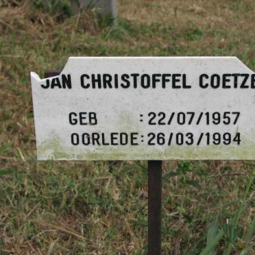 COETZEE Jan Christoffel 1957-1994