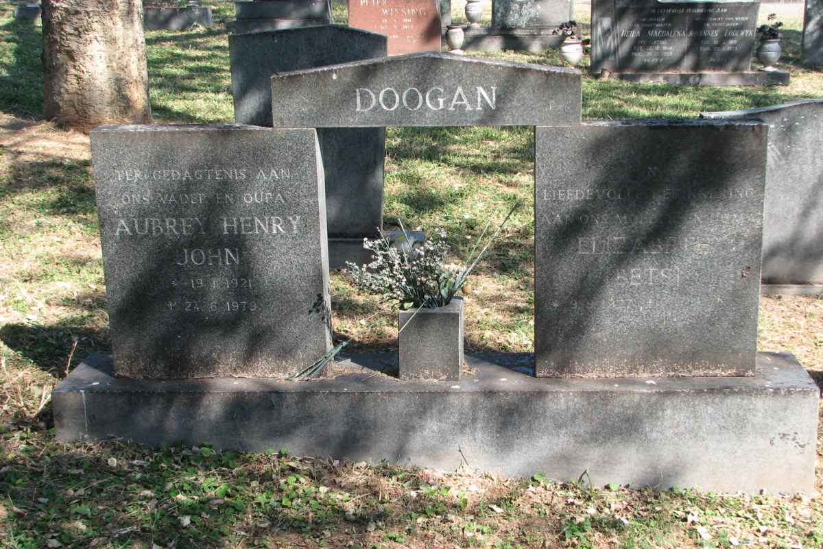 DOOGAN Aubrey Henry John 1921-1979 &amp; Elizabeth ?-?
