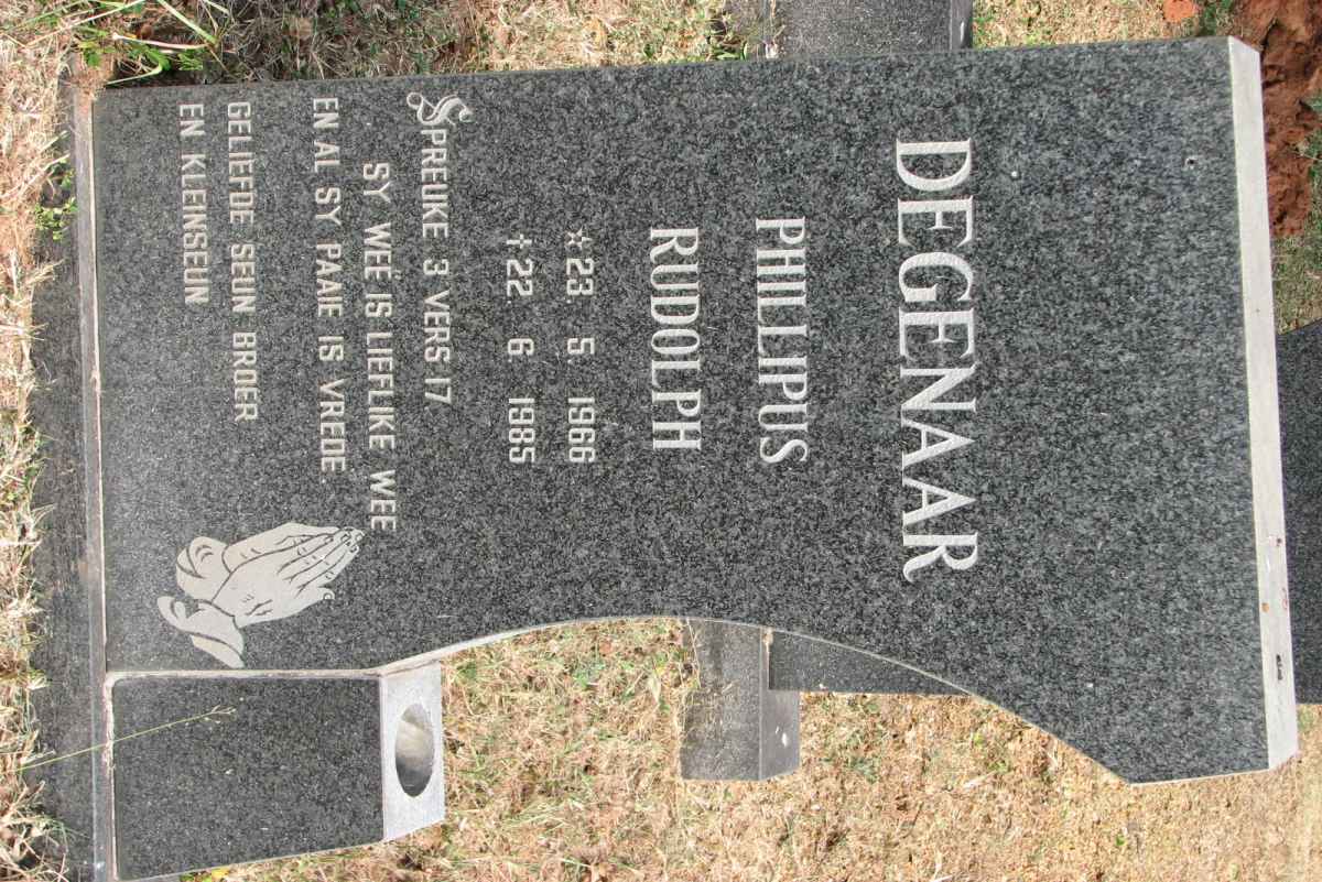 DEGENAAR Phillipus Rudolph 1966-1985