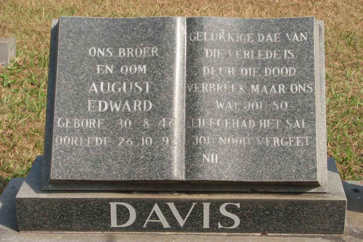 DAVIS August Edward 1946-1993