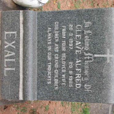 EXALL Cleave Alfred 1897-1965