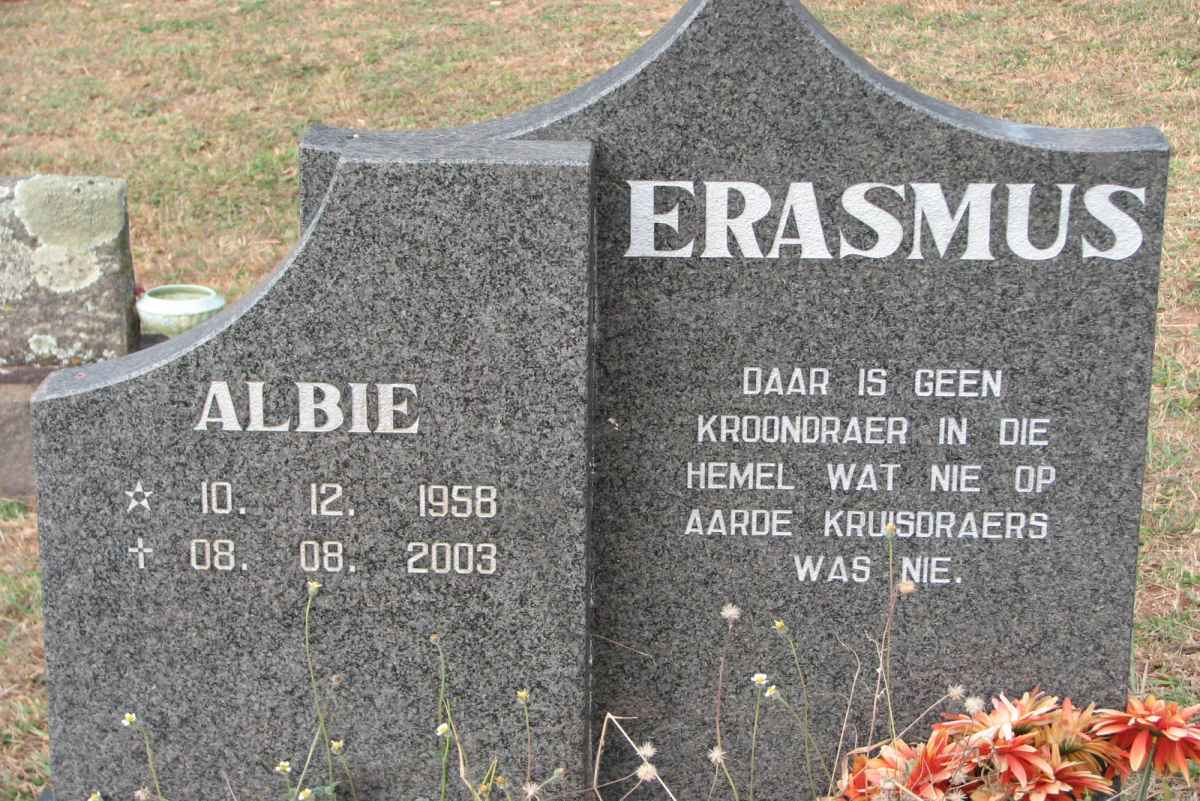 ERASMUS Albie 1958-2003