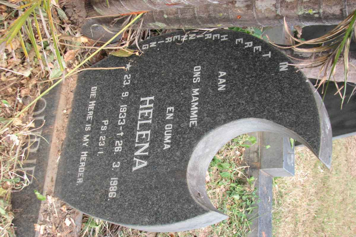 FOURIE Helena 1933-1986