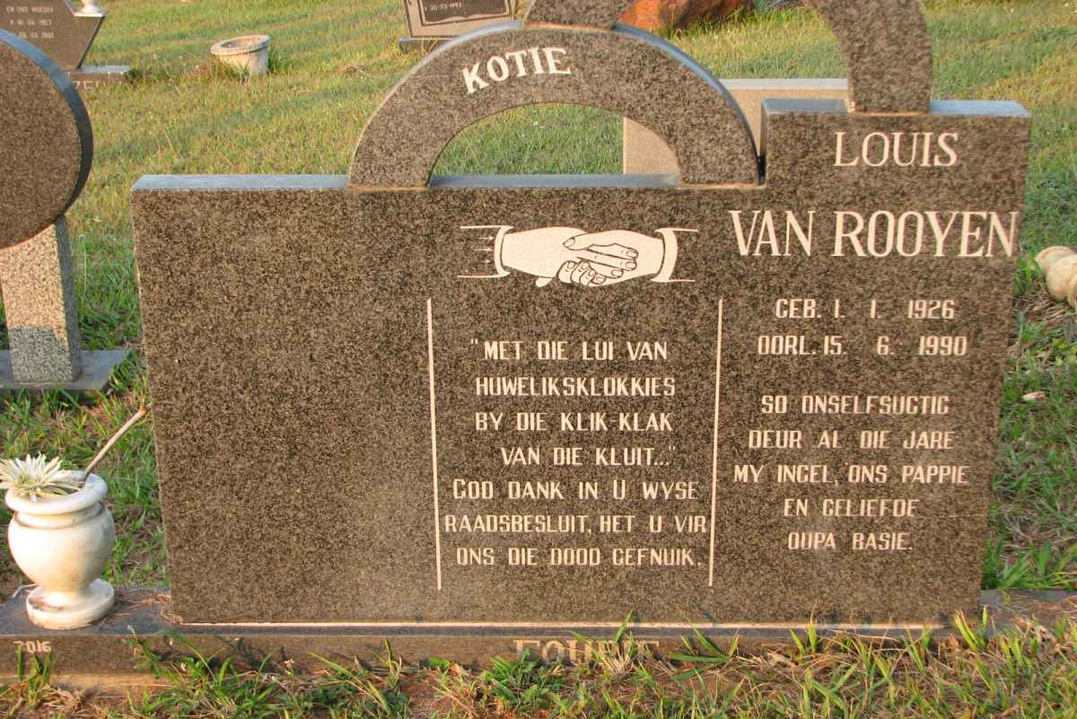FOURIE Louis van Rooyen 1926-1990