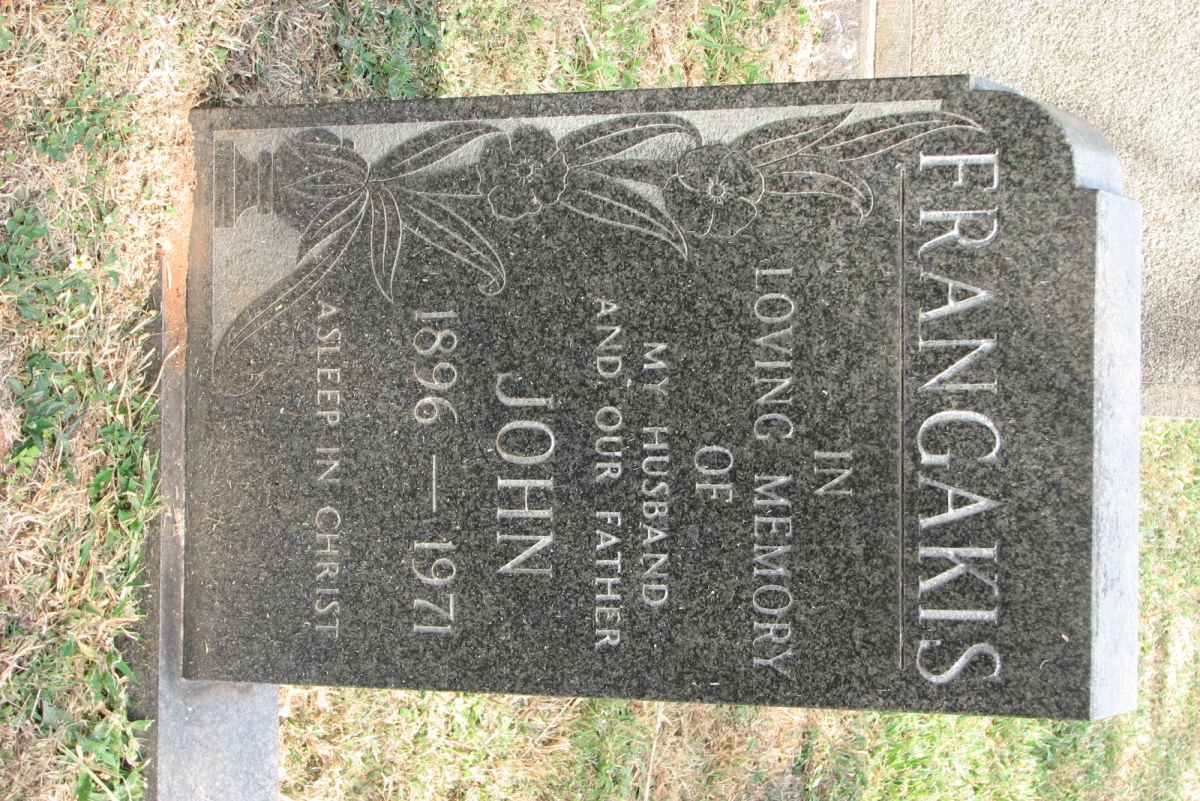 FRANGAKIS John 1896-1971