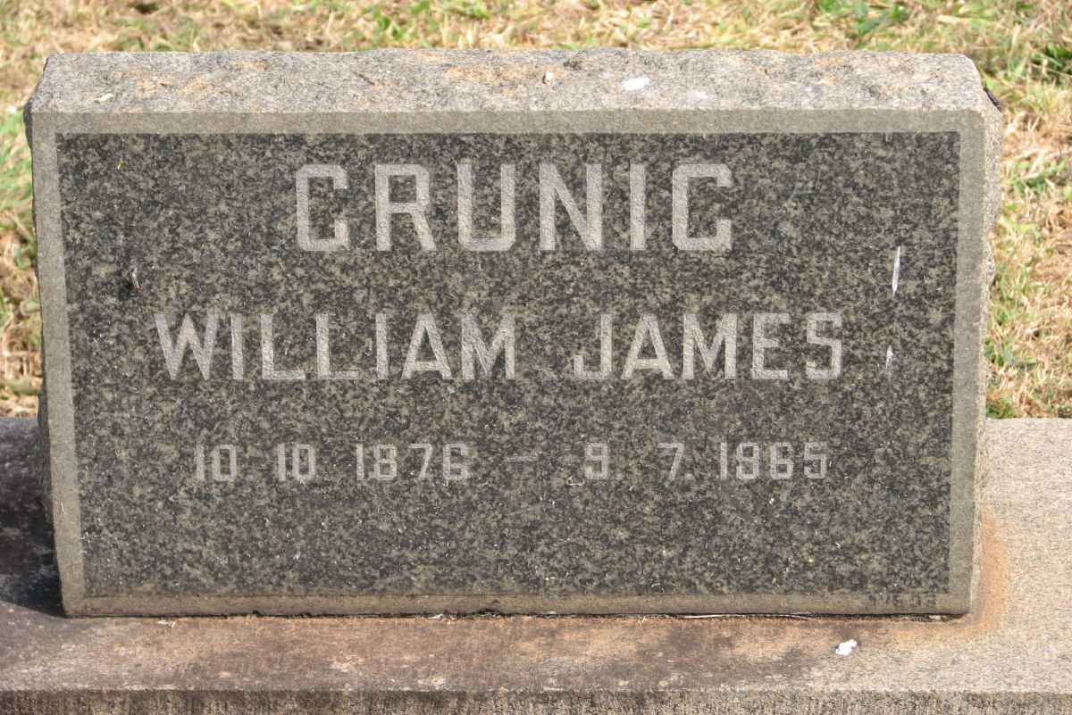 GRUNIG William James 1876-1965