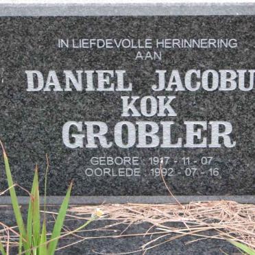 GROBLER Daniel Jacobus Kok 1917-1992