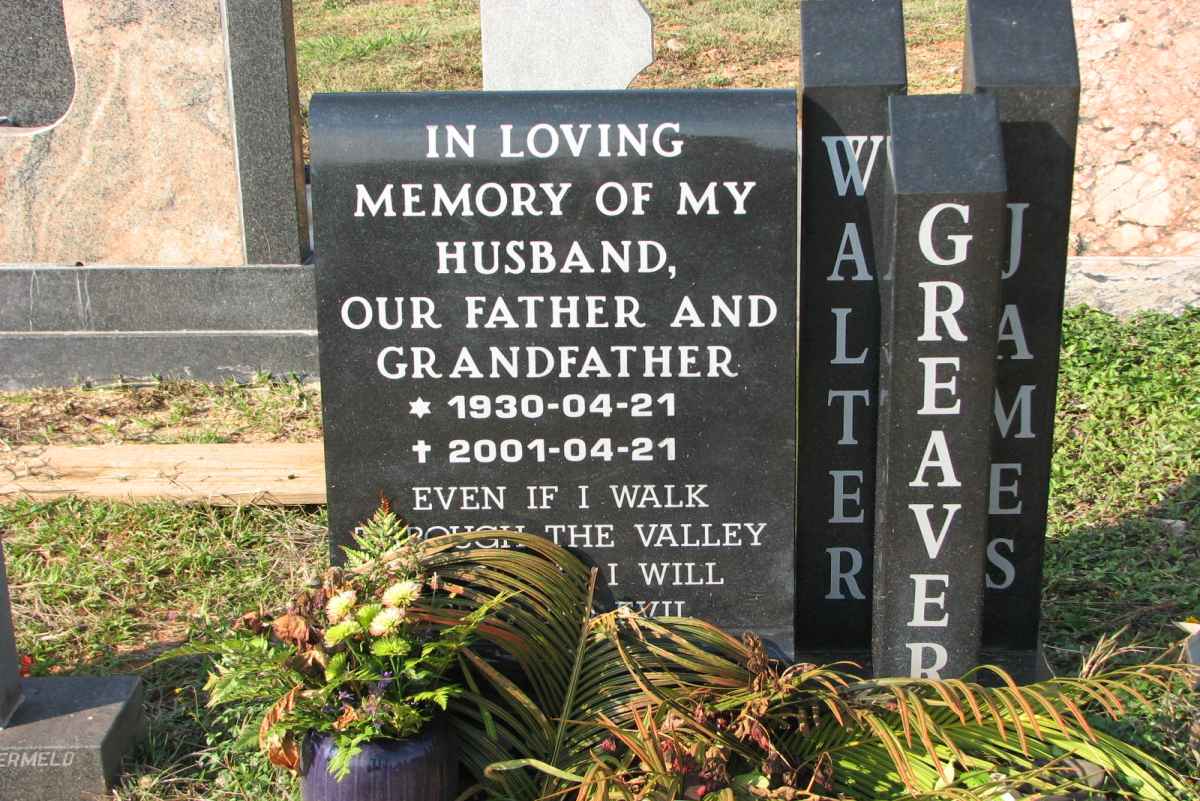 GREAVER Walter James 1930-2001