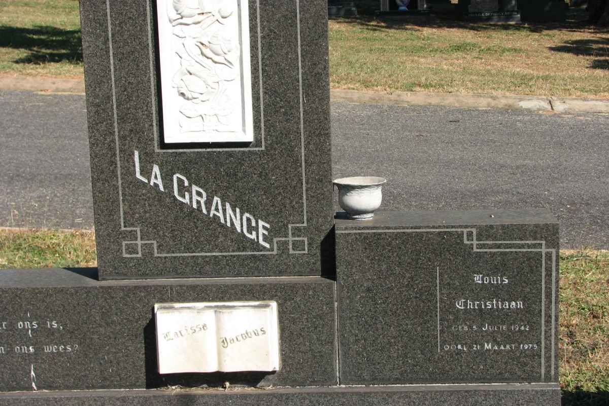 GRANGE Louis Christiaan, le 1942-1975