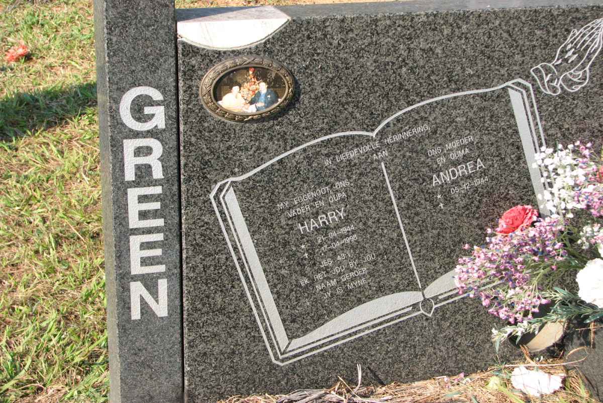 GREEN Harry 1944-1998 &amp; Andrea 1944-