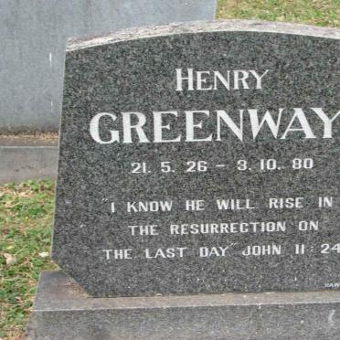 GREENWAY Henry 1926-1980