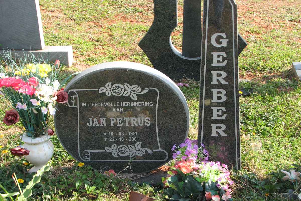 GERBER Jan Petrus 1951-2001