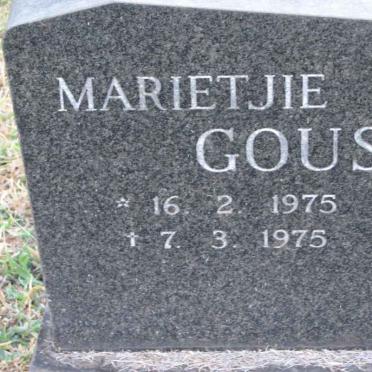 GOUS Marietjie 1975-1975