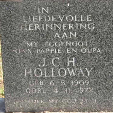 HOLLOWAY J.C.H. 1909-1972