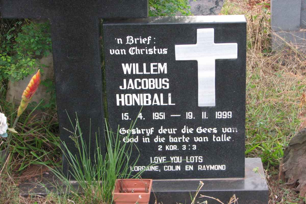 HONIBALL Willem Jacobus 1951-1999