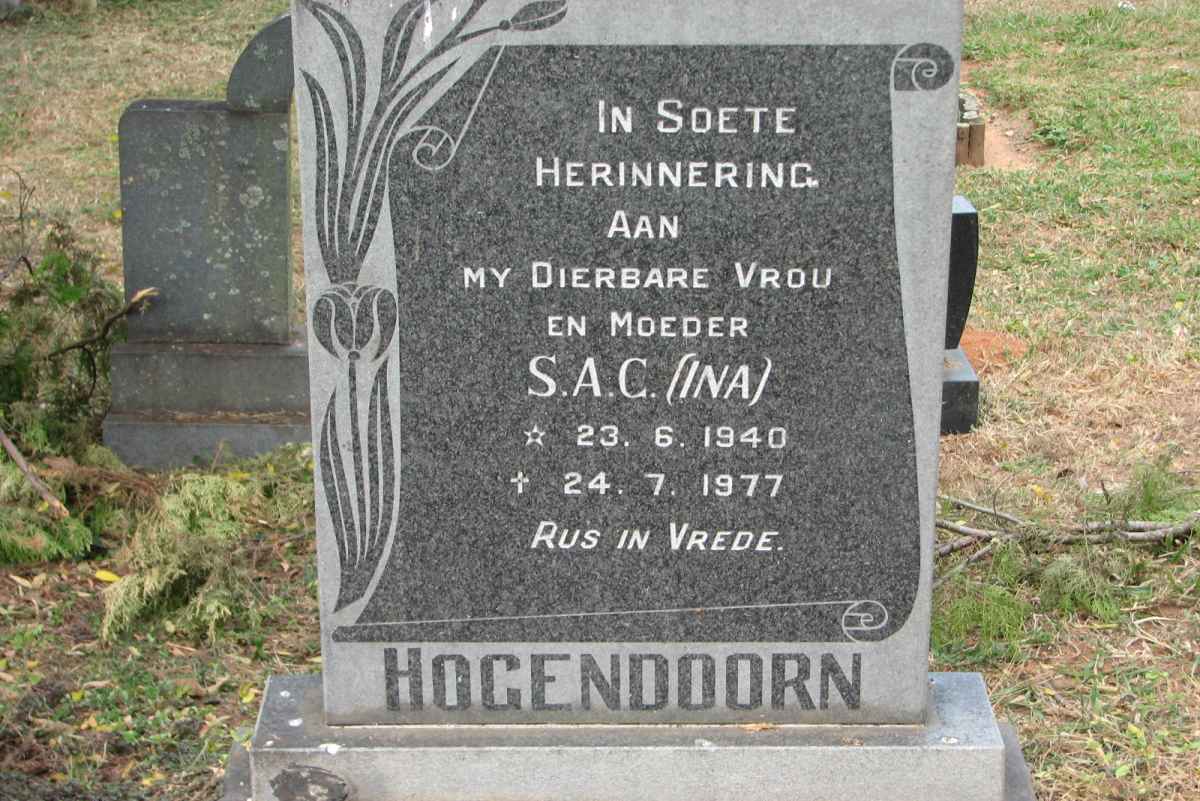 HOGENDOORN S.A.G. 1940-1977