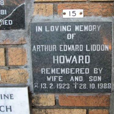 HOWARD Arthur Edward Liddon 1923-1988