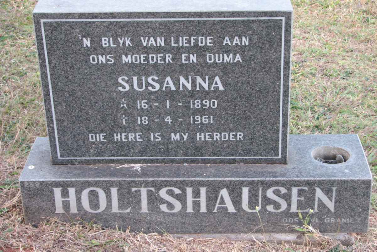 HOLTSHAUSEN Susanna 1890-1961
