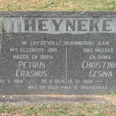 HEYNEKE Petrus Erasmus 1914-1975 &amp; Christina Gesina 1914-