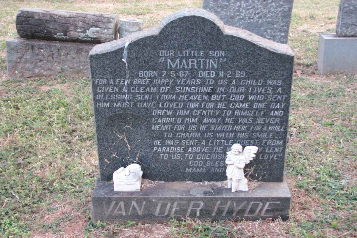 HYDE Martin, van der 1967-1969