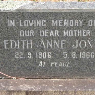 JONES Edith Anne 1906-1966
