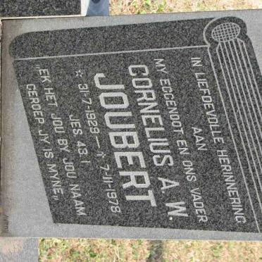 JOUBERT Cornelius A.W. 1929-1978