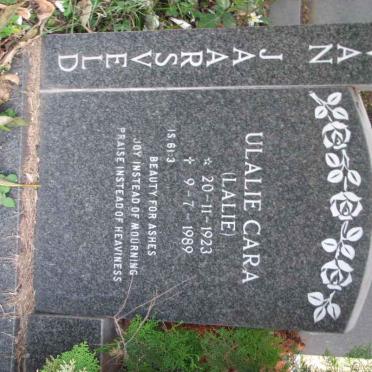 JAARSVELD Ulalie Cara, van 1923-1989