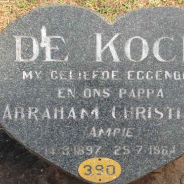 KOCK Abraham Christiaan, de 1897-1964