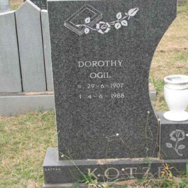 KOTZE Dorothy Ogil 1907-1988