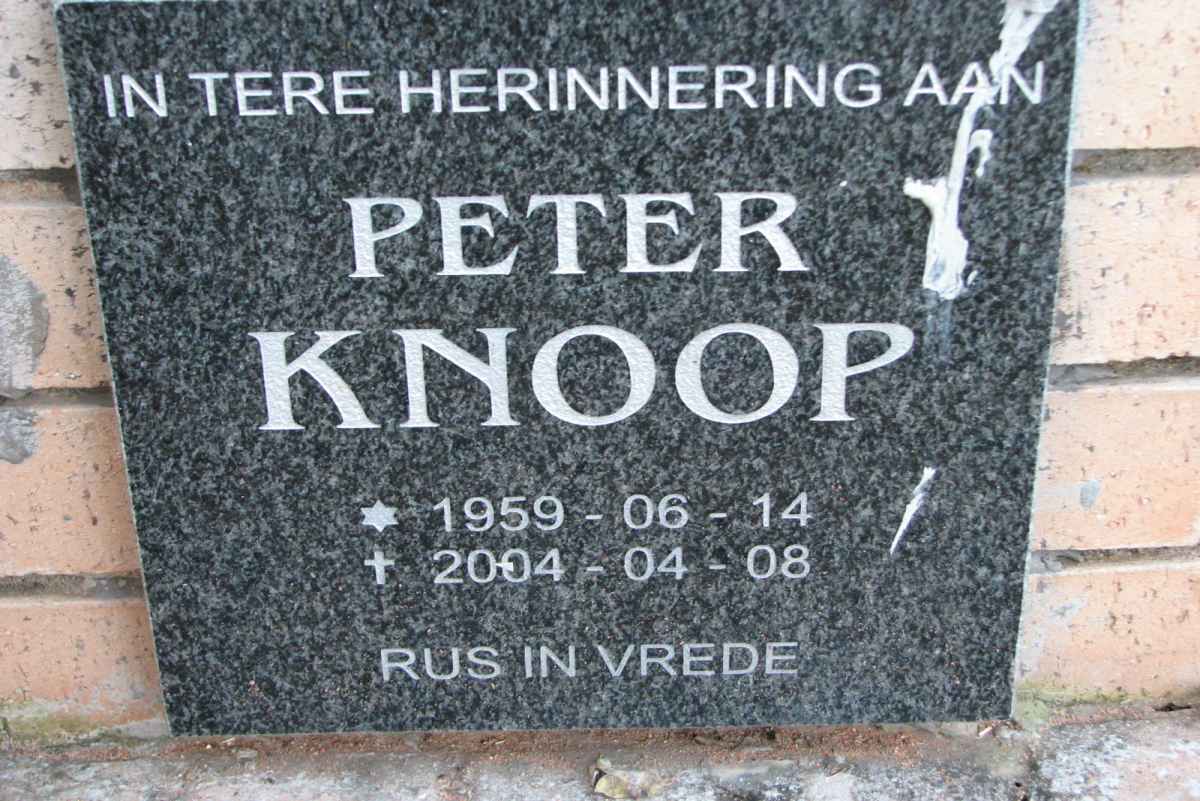 KNOOP Peter 1959-2004