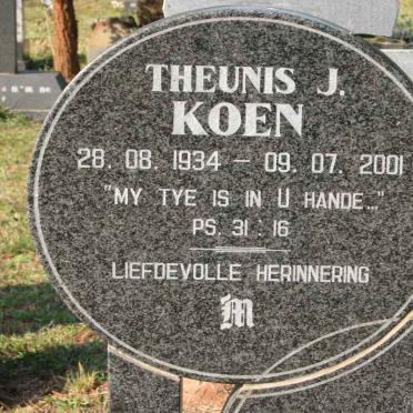 KOEN Theunis J. 1934-2001