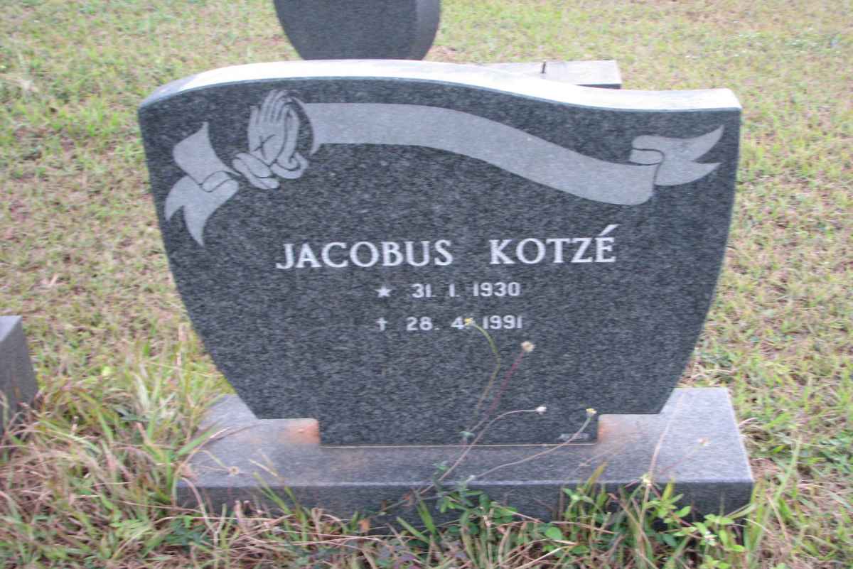 KOTZÉ Jacobus 1930-1991