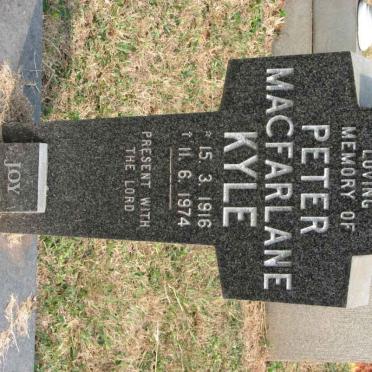 KYLE Peter Macfarlane 1916-1974