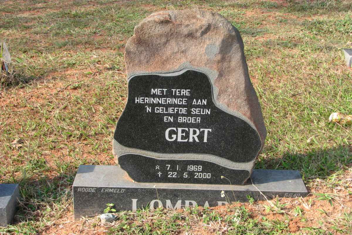 LOMBARD Gert 1969-2000