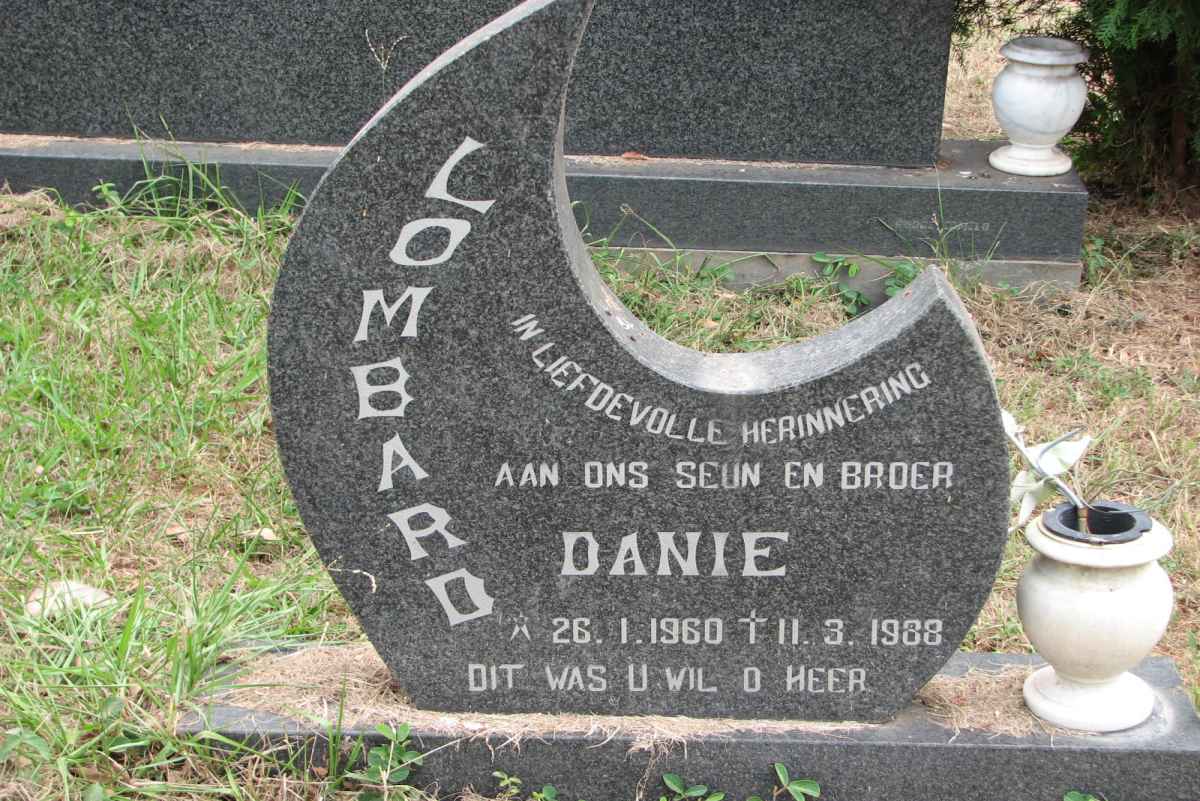 LOMBARD Danie 1960-1988