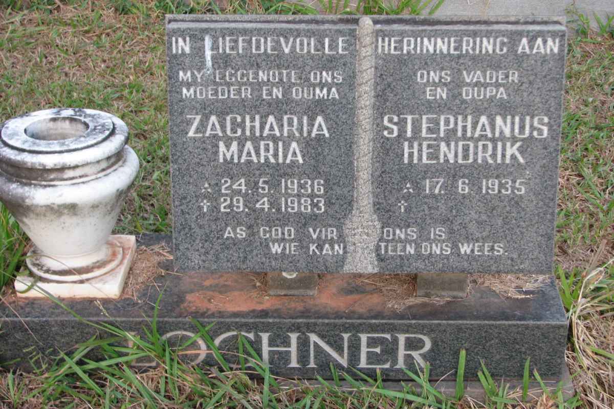 LOCHNER Stephanus Hendrik 1935- &amp; Zacharia Maria 1936-1983