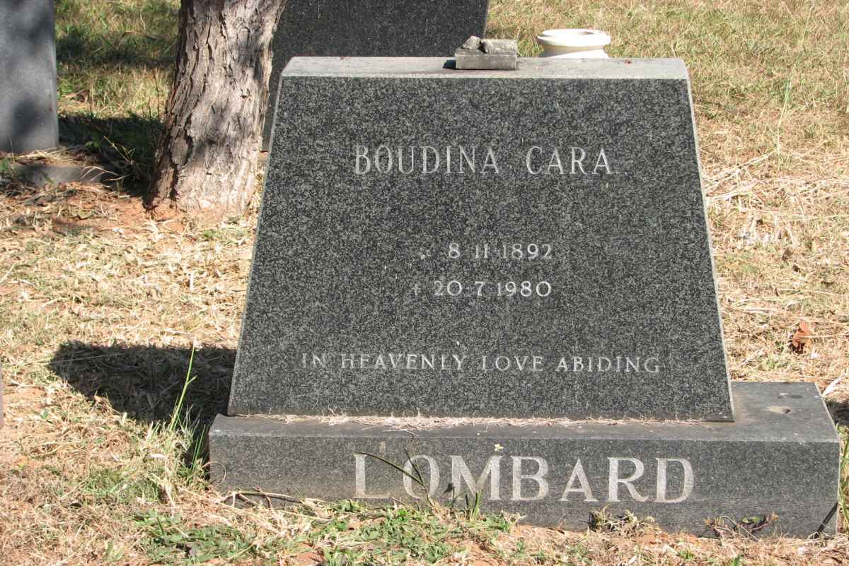 LOMBARD Boudina Cara 1892-1980
