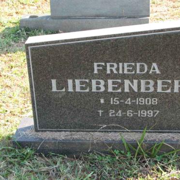 LIEBENBERG Frieda 1908-1997