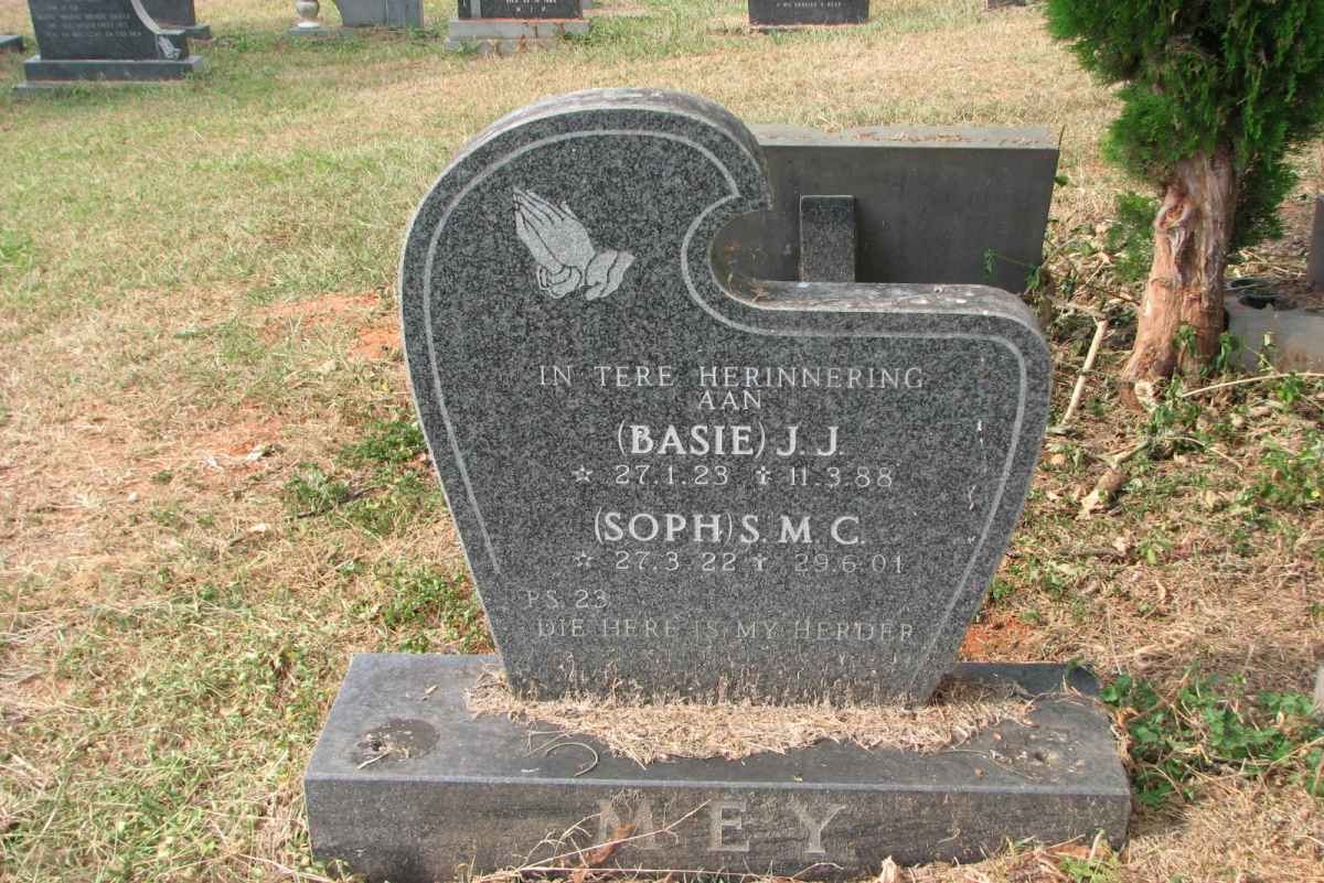 MEY J.J. 1923-1988 &amp; S.M.C. 1922-2001