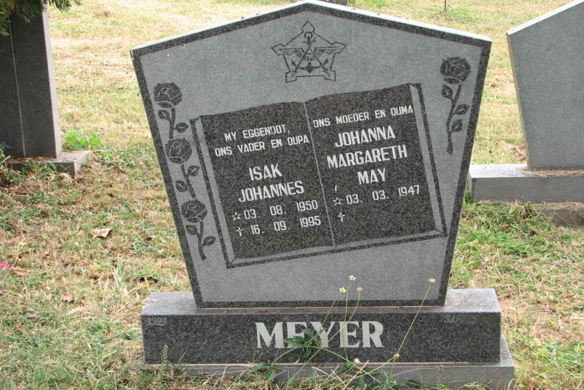 MEYER Isak Johannes 1950-1995 &amp; Johanna Margareth May 1947-