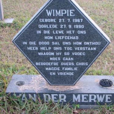 MERWE Wmpie, van der 1967-1990