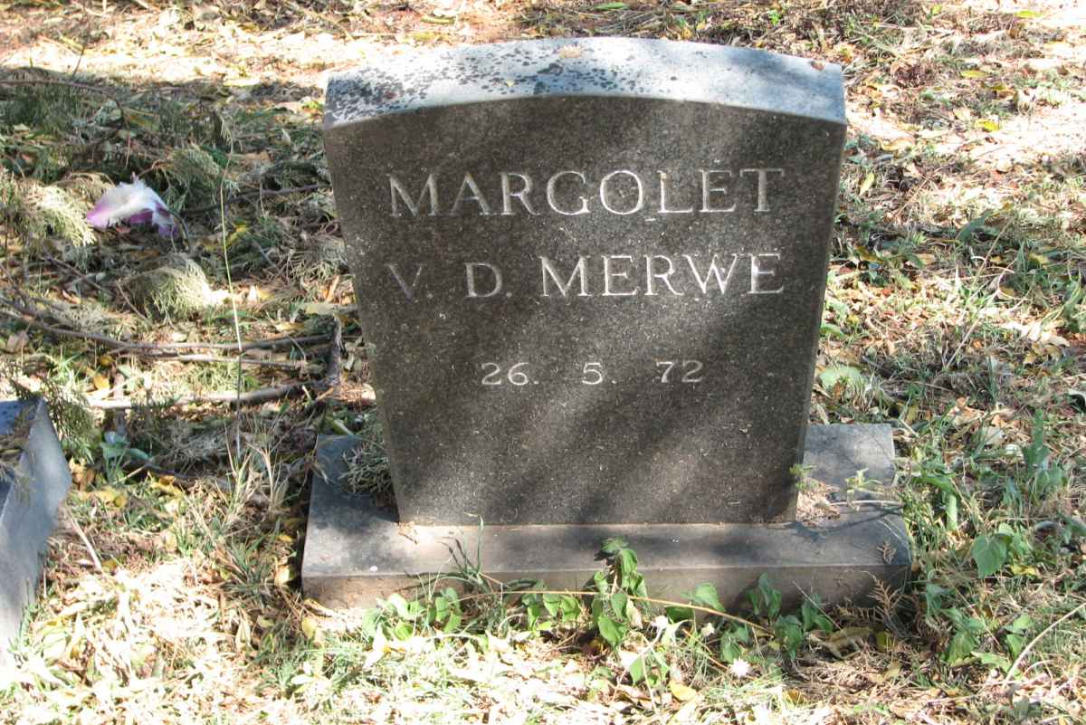 MERWE Margolet, v.d. 1972-1972
