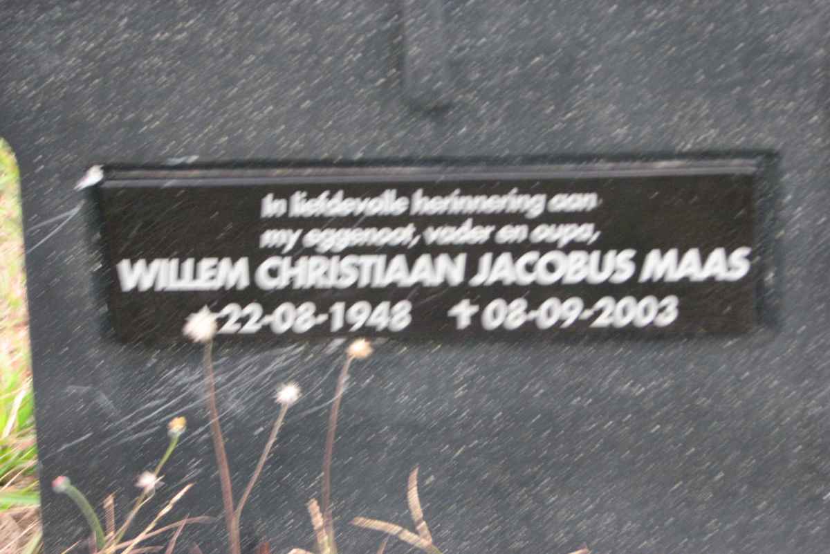MAAS Willem Christiaan Jacobus 1948-2003