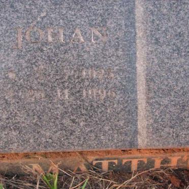 MATTHEE Johan 1923-1996