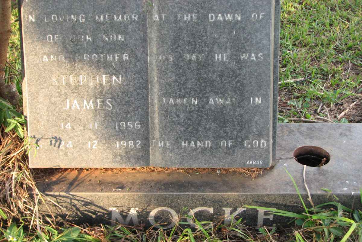 MOCKE Stephen James 1956-1982