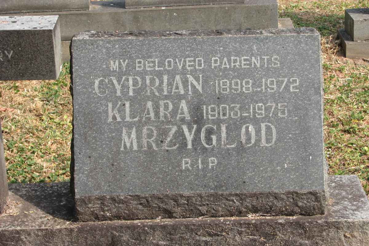 MRZYGLOD Cyprian 1898-1972 &amp; Klara 1903-1975