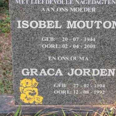 MOUTON Isobel 1944-2001 :: JORDEN Graca 1904-1992