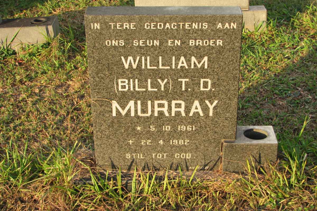 MURRAY William T.D. 1961-1982