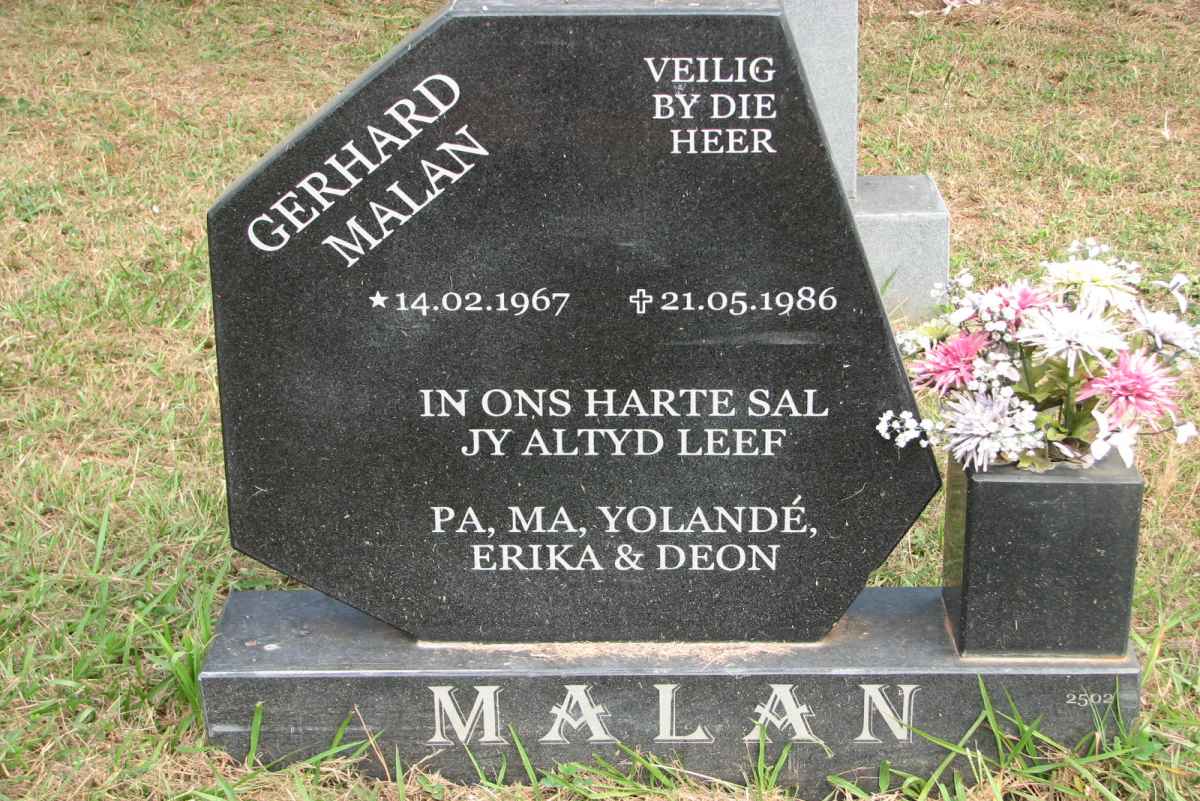 MALAN Gerhard 1967-1986